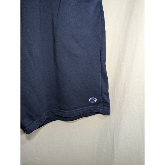 Champion Mens Navy Sweat Shorts Sz XL Gym Basketball Athletic Casual Running - Picture 2 of 7